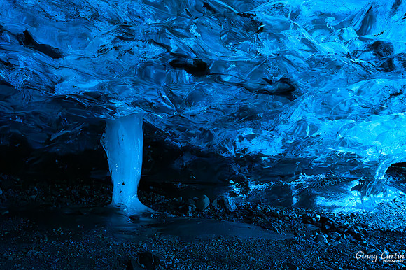 Waterfall in Ice Cave!